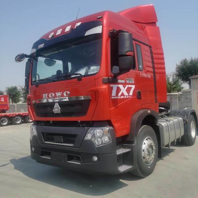 Σχεδιασμός ελαστικού χωρίς σωλήνα 400hptx7 HOWO Τελαρίνο με τροχόσπιτο με καμπαναριό με κιβώτιο φορτίου από ατσάλι άνθρακα