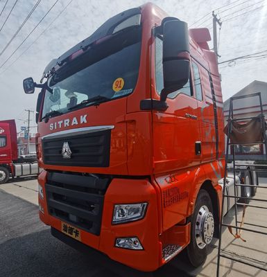 31-40 τόνων χωρητικότητα φορτίου Sinotruck μεταχειρισμένο φορτηγό με δεξαμενή καυσίμου 1000L και κάθισμα αέρος