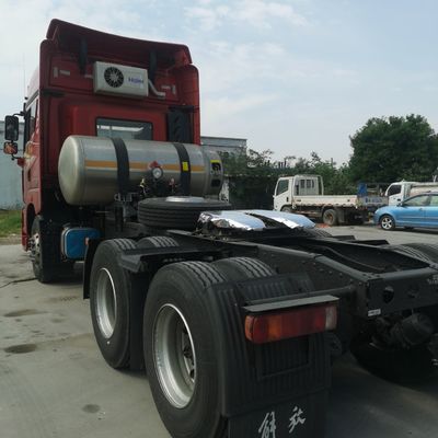 Φορτηγό φορτίου από χάλυβα άνθρακα FAW Jh6 LNG βαρύ φορτίο 530HP Τρακτέρ φορτηγό με κάθισμα ανάρτησης αέρα