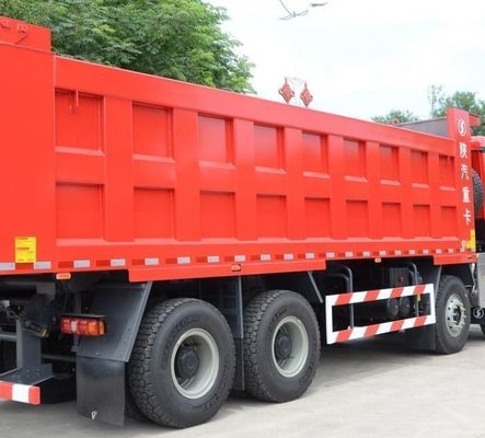 Σθεναρό βαρύ φορτίο Delongx3000 φορτηγό με άνετη ανάρτηση καθίσματος και 6 × 4 τροχιά κίνησης