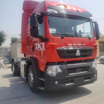 Σχεδιασμός ελαστικού χωρίς σωλήνα 400hptx7 HOWO Τελαρίνο με τροχόσπιτο με καμπαναριό με κιβώτιο φορτίου από ατσάλι άνθρακα