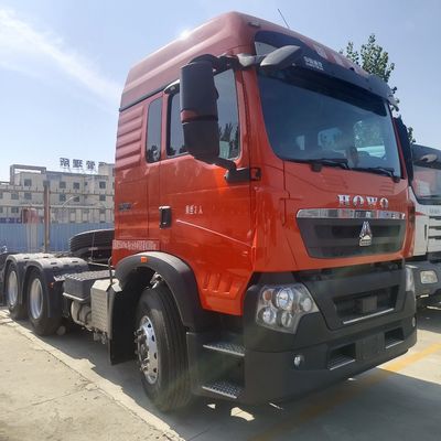 6×4 τροχός κίνησης χειροκίνητη μετάδοση Haowo βαρύ φορτίο ελκυστήρα φορτηγό με εναέρια ανάρτηση
