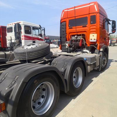 6×4 τροχός κίνησης χειροκίνητη μετάδοση Haowo βαρύ φορτίο ελκυστήρα φορτηγό με εναέρια ανάρτηση