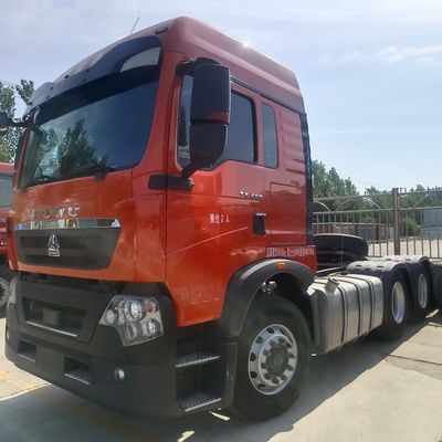 6×4 τροχός κίνησης χειροκίνητη μετάδοση Haowo βαρύ φορτίο ελκυστήρα φορτηγό με εναέρια ανάρτηση