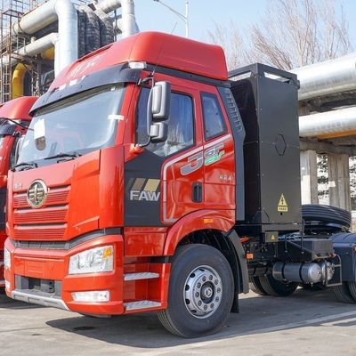 FAW Jiefang J6p βαρύ φορτηγό 6X4 καθαρό ηλεκτρικό ελκυστήρα ανταλλαγής με 12 χειροκίνητες ταχύτητες
