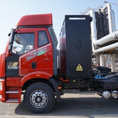 Ηλεκτρική εκτόξευση FAW Jiefang J6p 6X4 καθαρό ηλεκτρικό ελκυστήρα 12 ταχυτήτων χειροκίνητο κιβώτιο