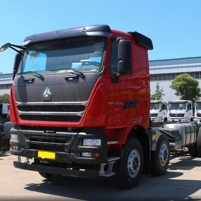 Δυνατότητα κινητήρα 400HP Euro6 HOWO Τμήματα φορτηγών Ενσωματωμένο βαρύ ρυμουλκούμενο