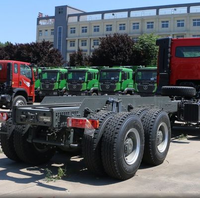 Δυνατότητα κινητήρα 400HP Euro6 HOWO Τμήματα φορτηγών Ενσωματωμένο βαρύ ρυμουλκούμενο