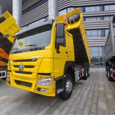 Χρησιμοποιούμενο φορτηγό απορριμμάτων Hovo 6X4 LHD με υδραυλικό τιμόνι και ελαστικά χωρίς σωλήνες