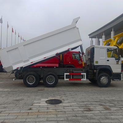 Τύπος υλικού χάλυβα άνθρακα 30/40 τόνους 400HP 10 τροχών βαρύ χειροκίνητο φορτηγό απορριμμάτων