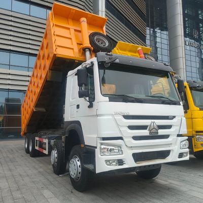 Στυλ ανύψωσης εμπρός Sinotruk Chassis Heavy Duty Dump Truck με υδραυλικό βοηθητικό τιμόνι
