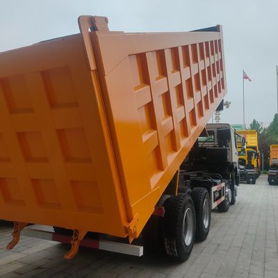Στυλ ανύψωσης εμπρός Sinotruk Chassis Heavy Duty Dump Truck με υδραυλικό βοηθητικό τιμόνι