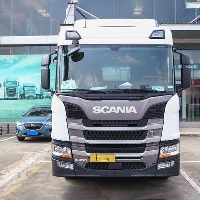 6×4 τροχός οδήγησης Scania G-Series βαρύ φορτηγό 450HP 6X2r ελκυστήρας Euro 5 συμβατό