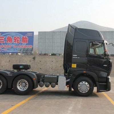 600L δεξαμενή καυσίμου 420HP 6X4 ελκυστήρας με ≤5 θέσεις Εθνικό βαρύ φορτηγό HOWO σειρά A7