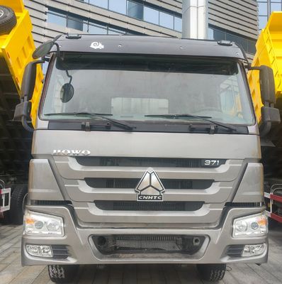 371HP μεταχειρισμένο HOWO ντίζελ 6 * 4 φορτηγό απορριμμάτων 10 τροχών 300 τόνων Σκάφη ή Rhd χειροκίνητο όχημα μεταφοράς