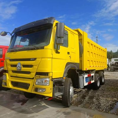 Τεχνη 371HP HOWO Dump Truck Χρησιμοποιούμενο Μεταφορές Αυτο βαρύ φορτίο με πιστοποίηση ελαστικών ECE