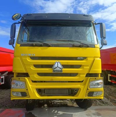 Τάξι Sinotruk HOWO 371HP Χρησιμοποιούμενο φορτηγό μεταφορών φορτηγό ντάμπινγκ Ντίζελ με κινητήρα ντίζελ