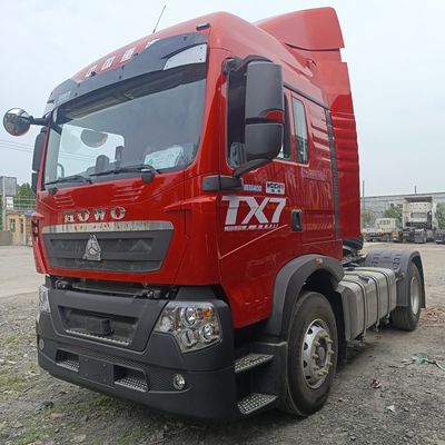 ZZ4257N3247E1H Ντίζελ ελκυστήρας φορτηγό με καθίσμα αέρος ανάρτησης και δεξαμενή καυσίμου 1000L