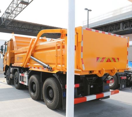 320HP Shacman 8X4 μεταχειρισμένο φορτηγό με υδραυλικό τιμόνι και ελαστικά Προσαρμοσμένο αίτημα