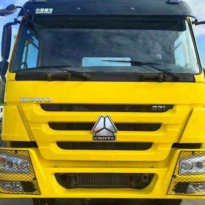Χειροκίνητο κιβώτιο Sinotruk Τάξι 371HP αυτοαπορριπτικό φορτηγό με υδραυλικό τιμόνι