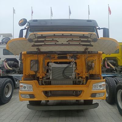 Προσαρμοσμένο αίτημα HOWO 371HP 6X4 Τρακτέρ Χρησιμοποιούμενο φορτηγό μεταφοράς για σχεδιασμό ελαστικών χωρίς σωλήνες