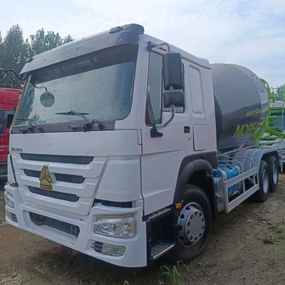 12m3 380HP βαρύ φορτίο 6X4 αυτοματοποιημένο φορτηγό με ελαστικό και κουτί φορτίου από ανθρακούχο χάλυβα