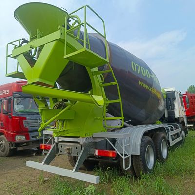 12m3 380HP βαρύ φορτίο 6X4 αυτοματοποιημένο φορτηγό με ελαστικό και κουτί φορτίου από ανθρακούχο χάλυβα