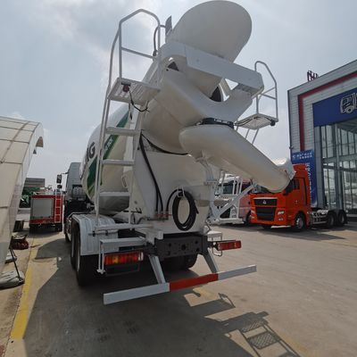 Υδραυλικό σύστημα διεύθυνσης 6x4 Sinotruk Chassis Συσκευή ανάμειξης σκυροδέματος για κατασκευές
