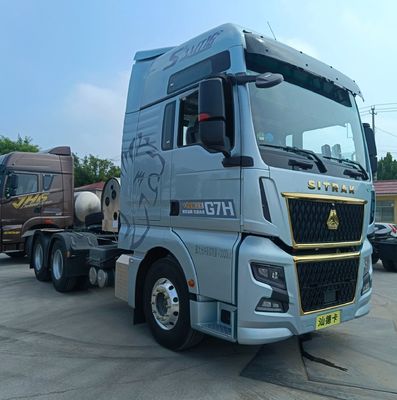 Μεταφορικό φορτηγό με έλξη αερίου Shandeka 6X4 για μεγάλες αποστάσεις