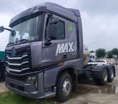 540HP HOWO 6X4LNG Τρακτέρ με αυτόματο κιβώτιο μεταφοράς Μεταφορικό φορτηγό με νόμισμα ΗΠΑ