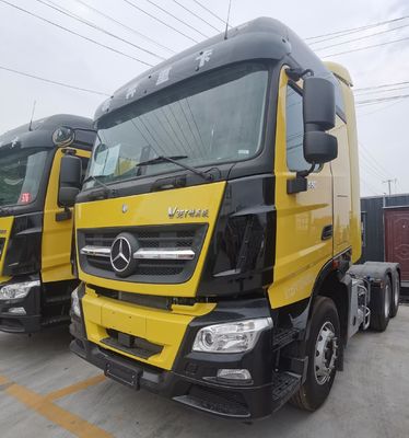Εγκληματικό φορτηγό Beiben μεταφοράς με 6X4 υπόστρωμα και υδραυλικό τιμόνι με μηχανική υποστήριξη